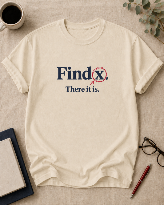 Find x. There it is.