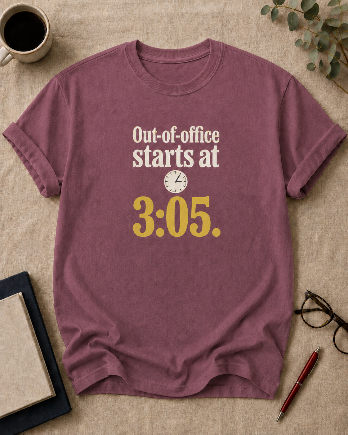 Out-of-office starts at 3:05.
