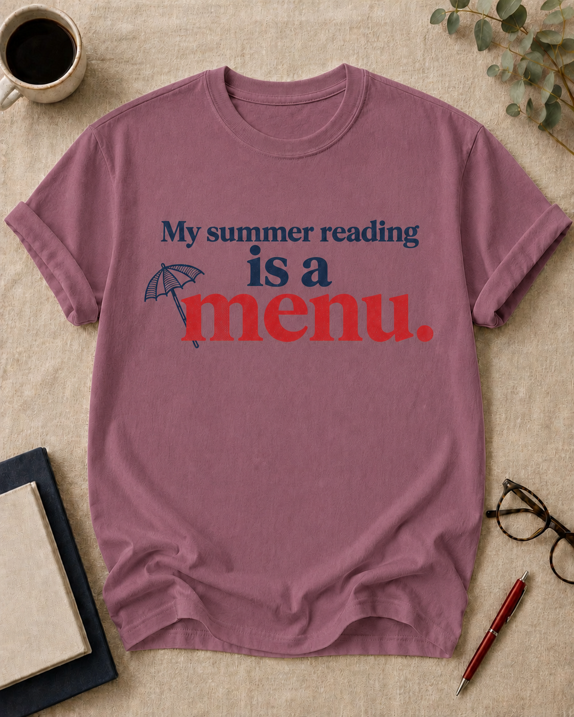 My summer reading is a menu.