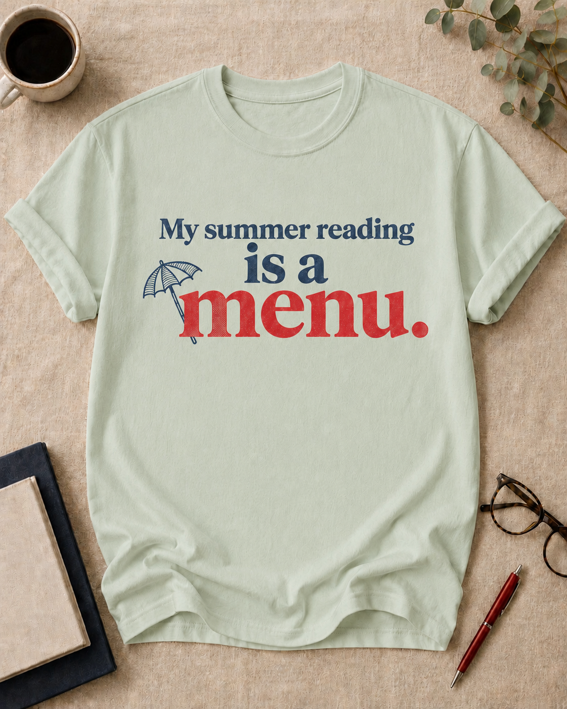 My summer reading is a menu.