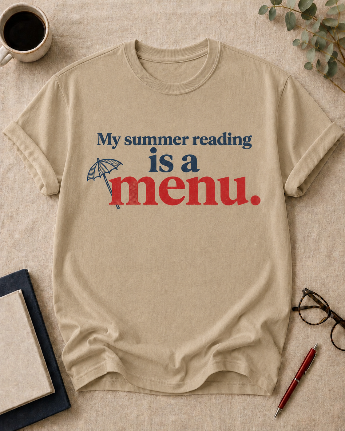 My summer reading is a menu.