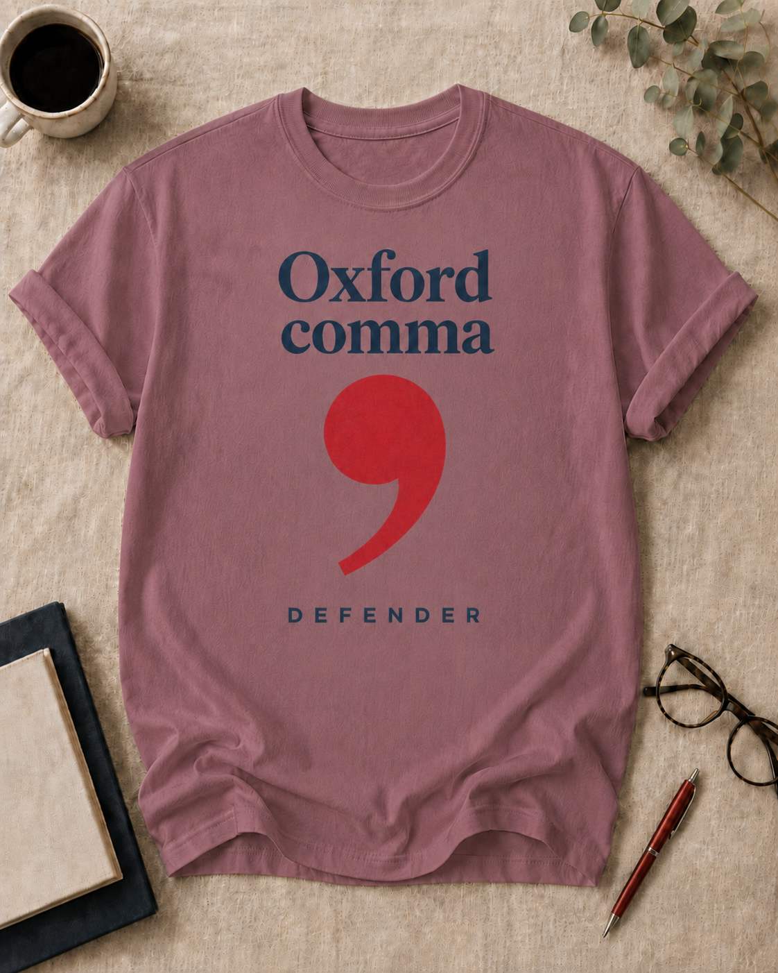 Oxford comma defender.