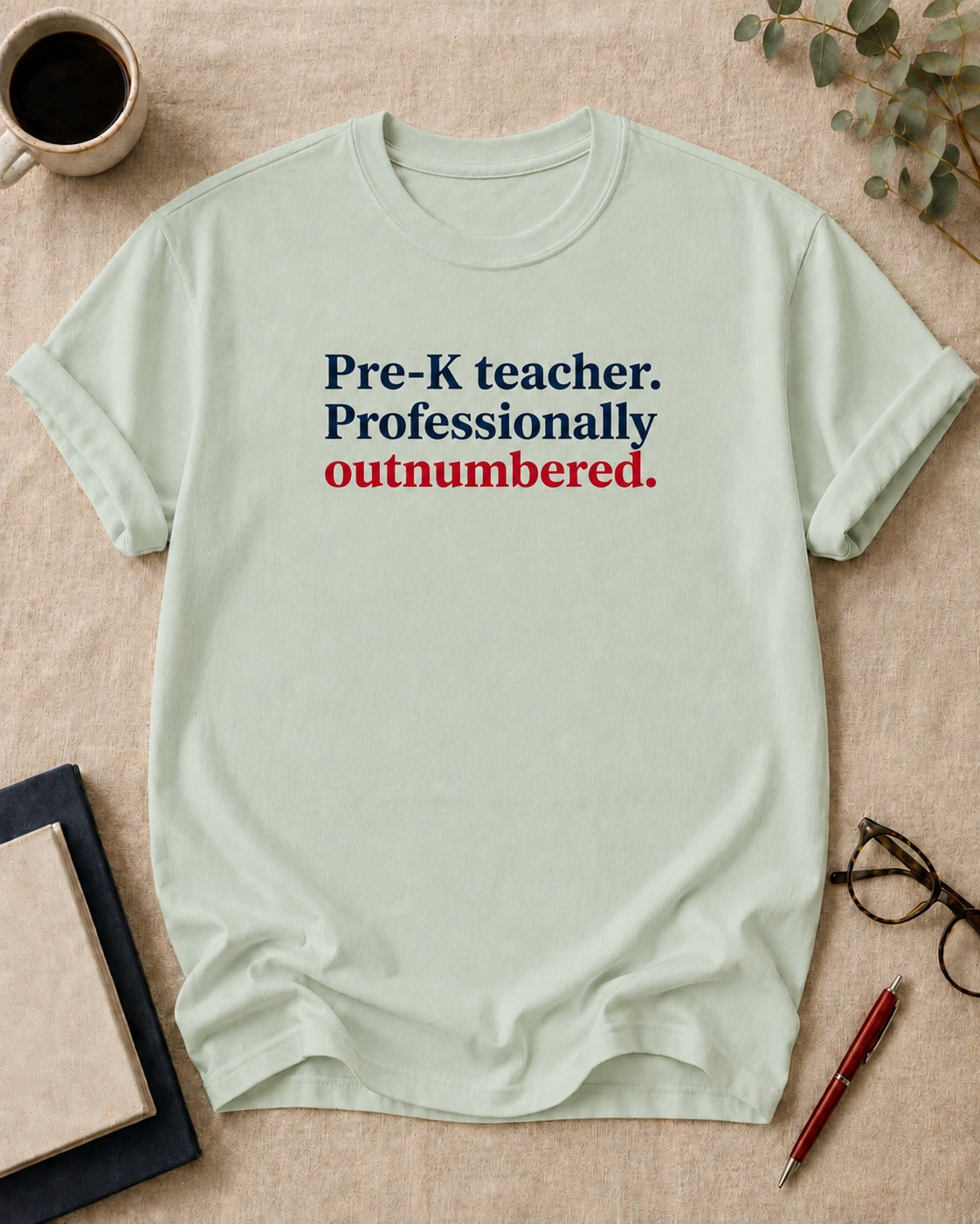 Pre-K teacher. Professionally outnumbered.
